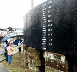 特別公開されている旧官営富岡製糸場の鉄水槽 