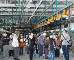 観光面で期待される産業遺産＝２００７年１月、旧官営富岡製糸場