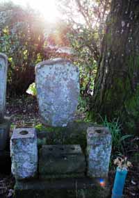 芝中（現渋川市渋川・御蔭地区）にある芝渓の墓。県史跡に指定されている